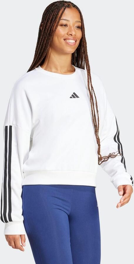 Adidas Witte Sweater Essentials 3-Stripes French Terry White Dames - Foto 8
