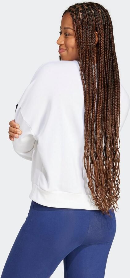 Adidas Witte Sweater Essentials 3-Stripes French Terry White Dames - Foto 9