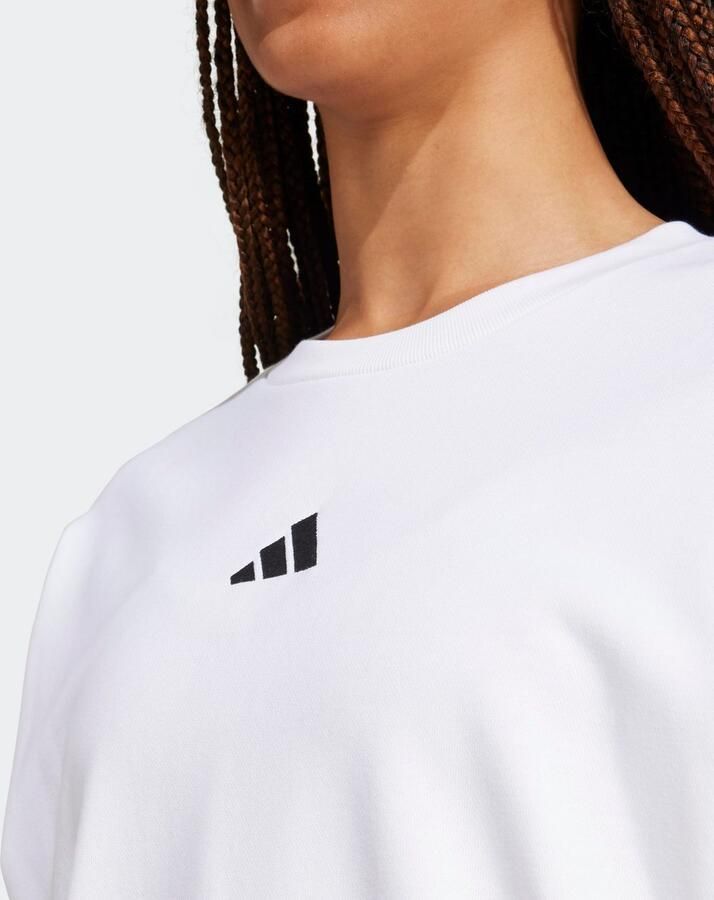 Adidas Witte Sweater Essentials 3-Stripes French Terry White Dames - Foto 2