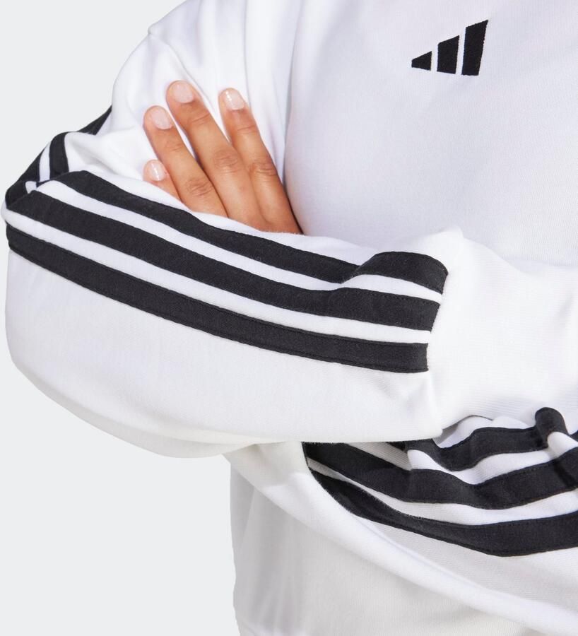 Adidas Witte Sweater Essentials 3-Stripes French Terry White Dames