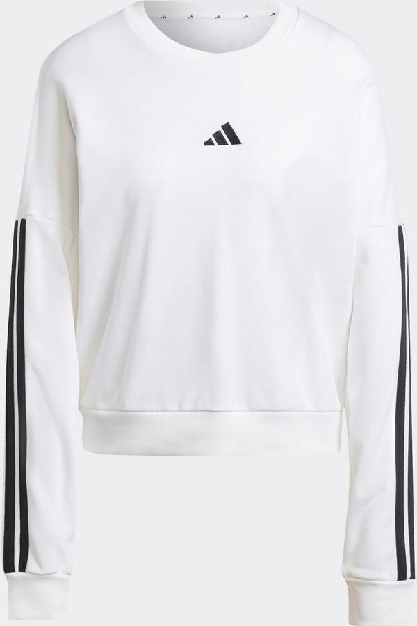 Adidas Witte Sweater Essentials 3-Stripes French Terry White Dames - Foto 7