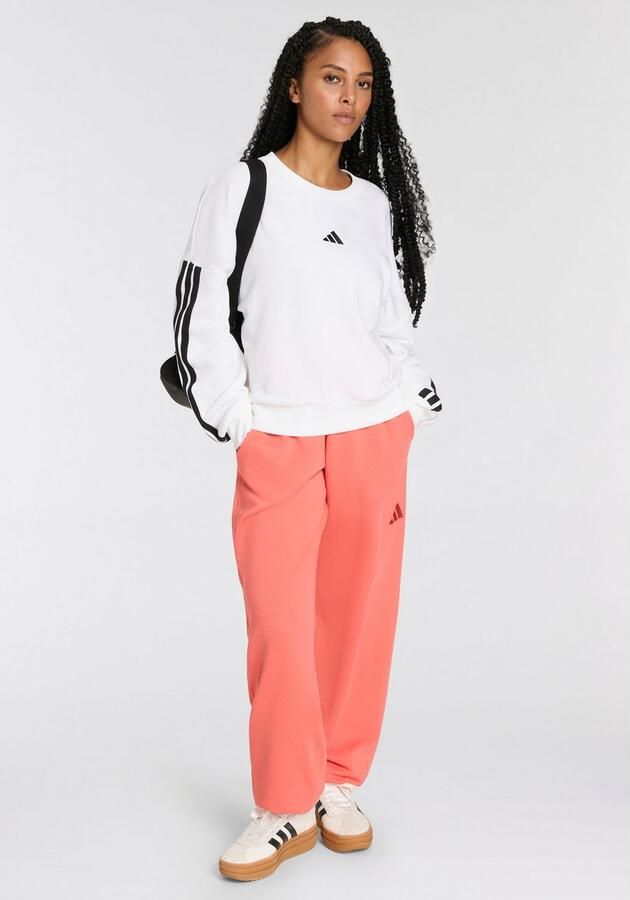 Adidas Witte Sweater Essentials 3-Stripes French Terry White Dames - Foto 3