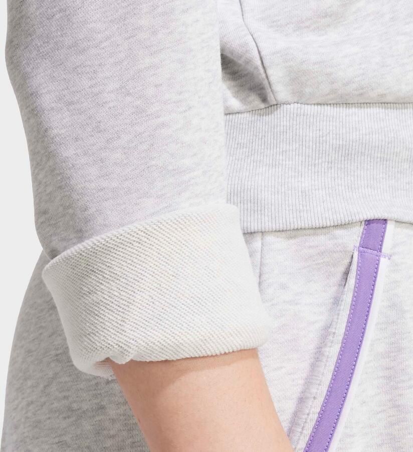 Adidas Essentials Color Pop French Terry Crop Trainingsjack met Korte Rits - Foto 2