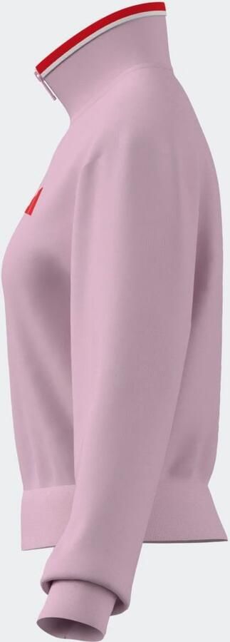 Adidas Essentials Color Pop French Terry Crop Trainingsjack met Korte Rits - Foto 6