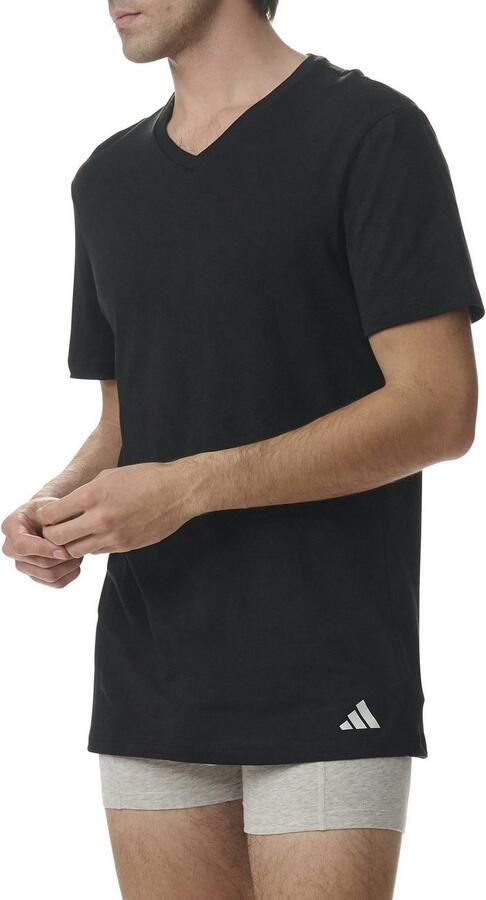 Adidas Sportswear T-shirt Actieve kern katoen V-hals korte mouw comfortabel (Set van 3) - Foto 3