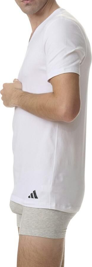 Adidas Sportswear T-shirt Active Flex Cotton V-hals korte mouw comfortabel elastisch (Set van 2) - Foto 4