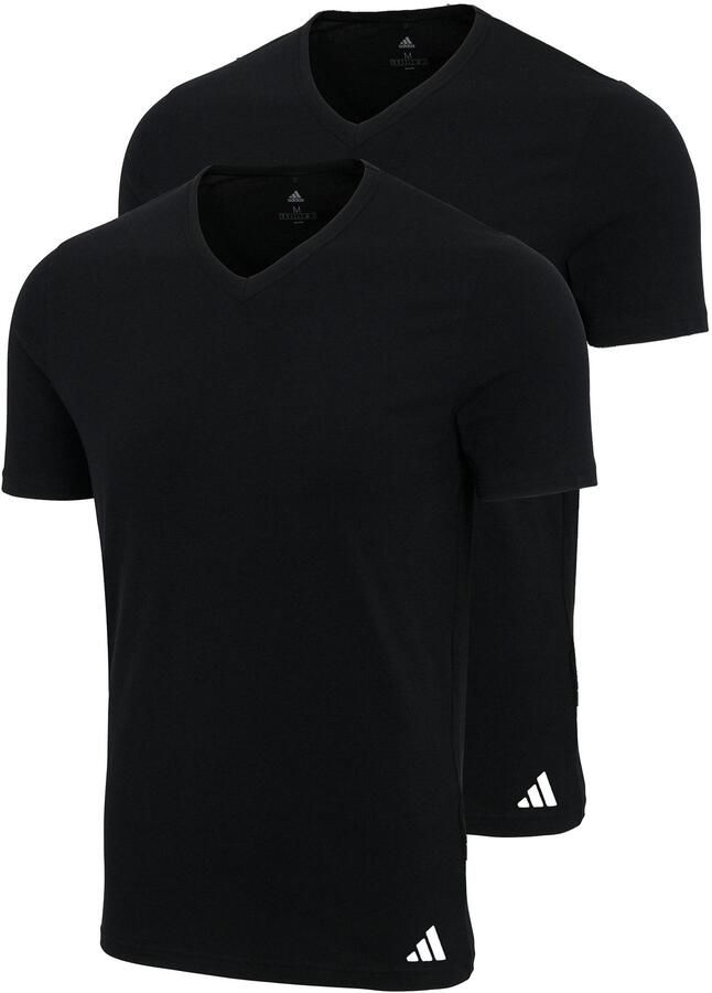 Adidas Sportswear T-shirt Active Flex Cotton V-hals korte mouw comfortabel elastisch (Set van 2) - Foto 6