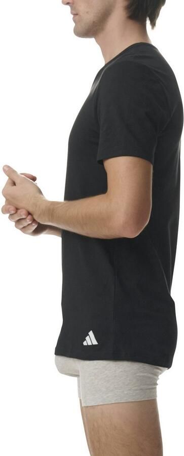 Adidas Sportswear T-shirt Active Flex Cotton V-hals korte mouw comfortabel elastisch (Set van 2) - Foto 4