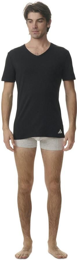Adidas Sportswear T-shirt Active Flex Cotton V-hals korte mouw comfortabel elastisch (Set van 2) - Foto 5