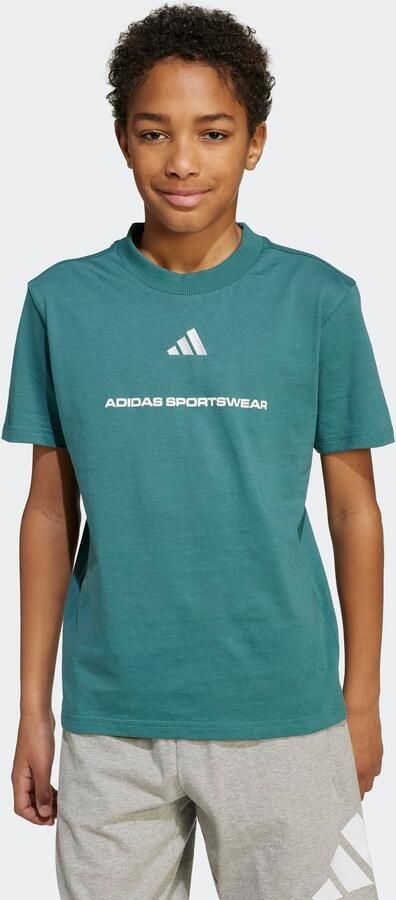 Adidas T-shirt Korte Mouw Slogan Single Jersey T-Shirt Kids - Foto 6