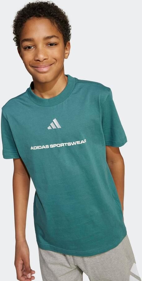 Adidas T-shirt Korte Mouw Slogan Single Jersey T-Shirt Kids - Foto 3