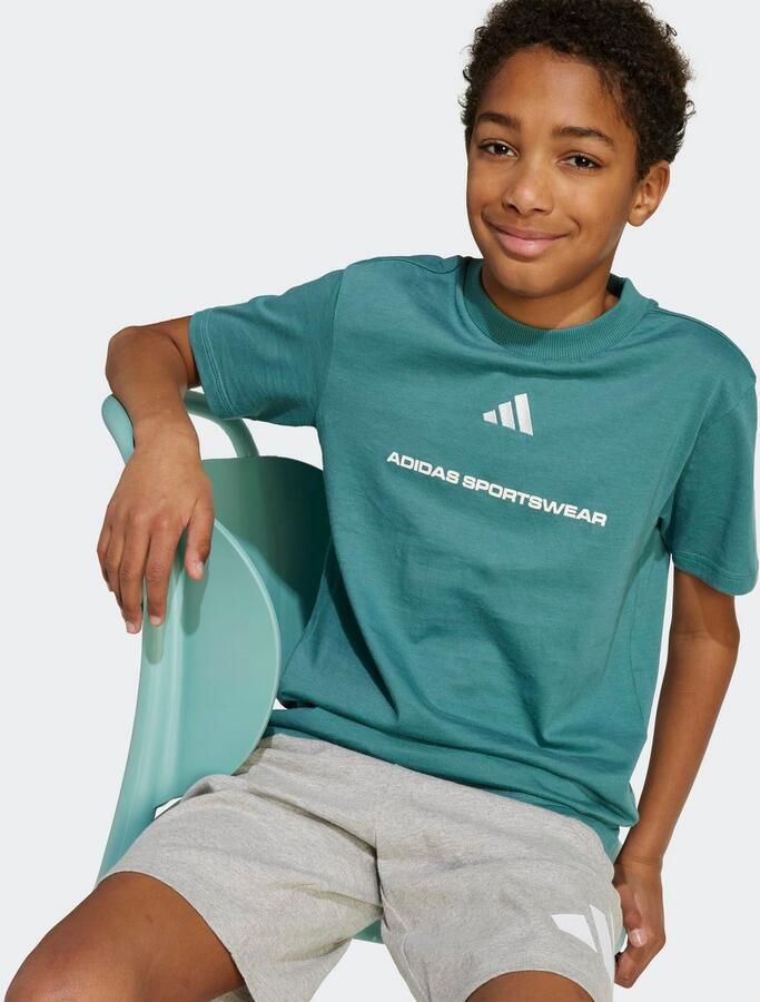 Adidas T-shirt Korte Mouw Slogan Single Jersey T-Shirt Kids - Foto 2