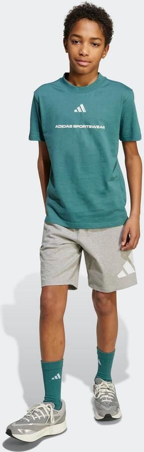 Adidas T-shirt Korte Mouw Slogan Single Jersey T-Shirt Kids - Foto 5