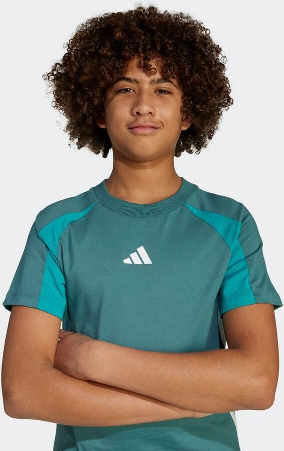 Adidas T-shirt Korte Mouw Seasonal Essentials Colorblock T-Shirt Kids - Foto 4