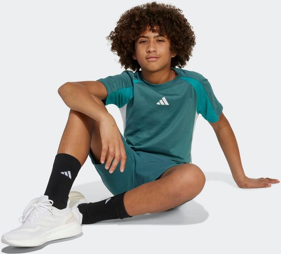 Adidas T-shirt Korte Mouw Seasonal Essentials Colorblock T-Shirt Kids