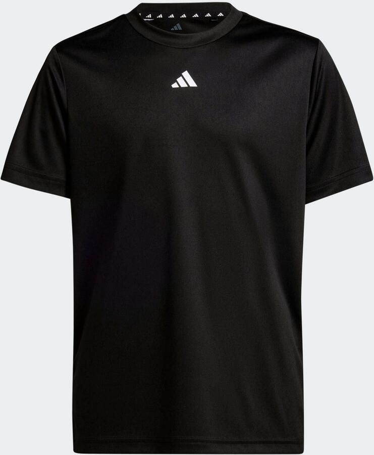 Adidas Sportswear Junior voetbalshirt training zwart wit Sport t-shirt Polyester Ronde hals 164 - Foto 4
