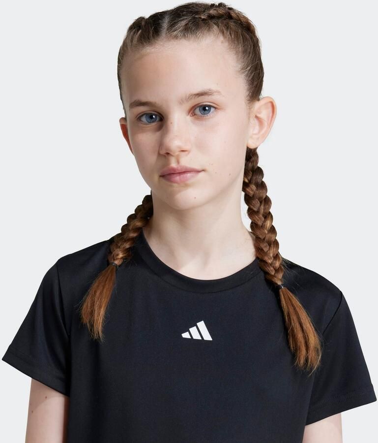 Adidas Sportswear voetbalshirt zwart Sport t-shirt Meisjes Polyester Ronde hals 128 - Foto 6