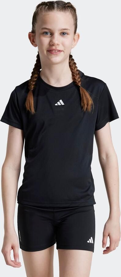Adidas Sportswear voetbalshirt zwart Sport t-shirt Meisjes Polyester Ronde hals 128 - Foto 5