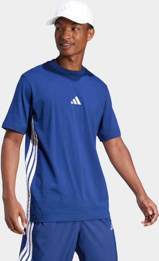 Adidas Essentials 3-Stripes Single Jersey Shirt Heren - Foto 4