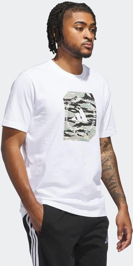 Adidas Sportswear T-shirt M C CAMO BOX T - Foto 6