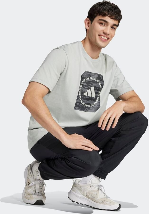 Adidas Sportswear T-shirt M C CAMO BOX T - Foto 4