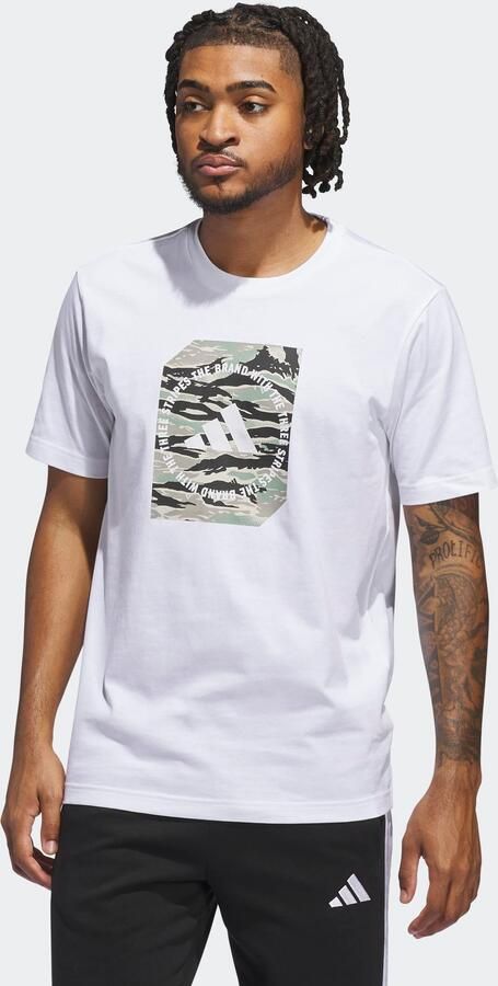 Adidas Sportswear T-shirt M C CAMO BOX T - Foto 4