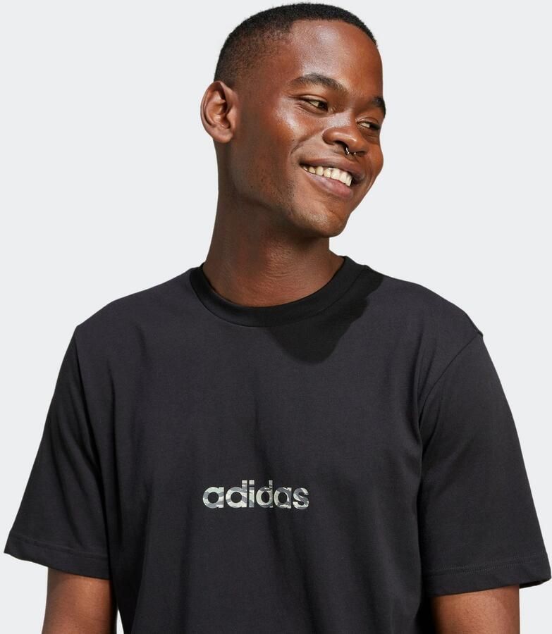 Adidas Sportswear T-shirt M C CAMO LIN T