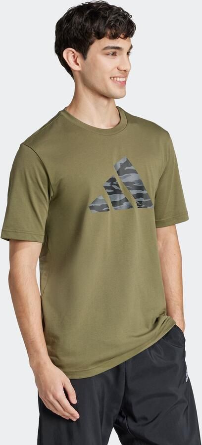 Adidas Sportswear T-shirt M C CAMO LOGO T - Foto 6