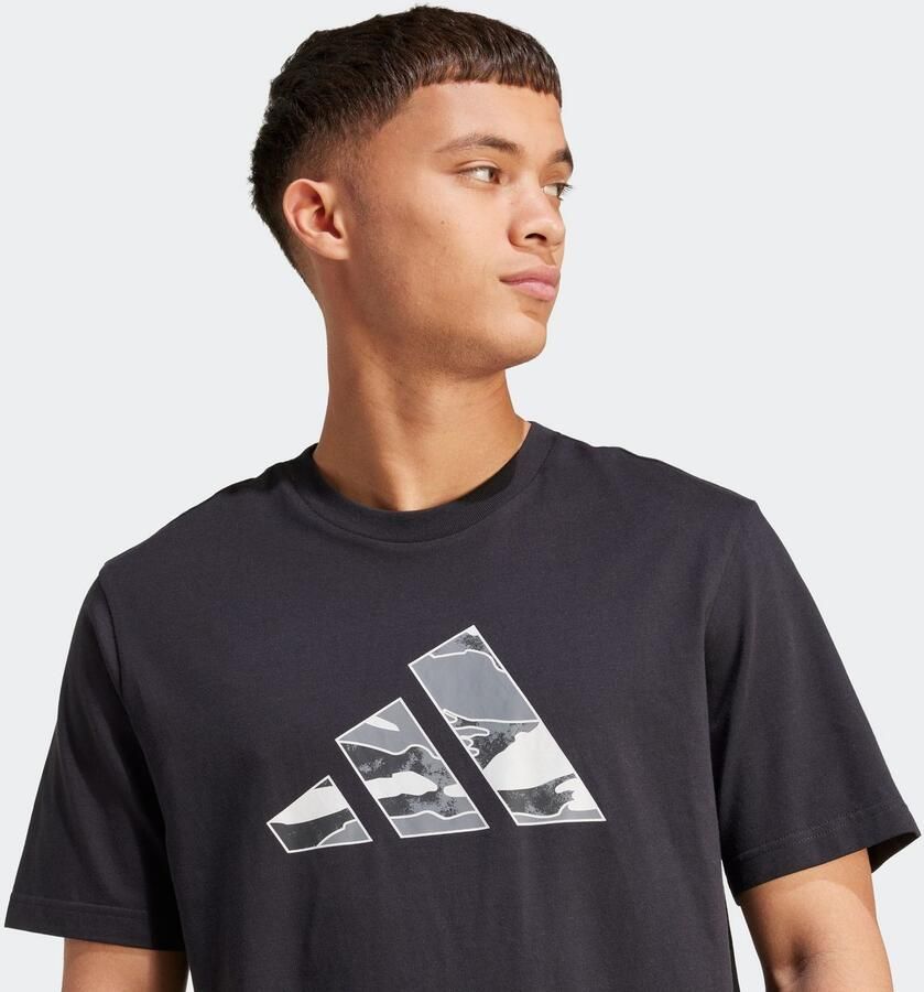 Adidas Sportswear T-shirt met labelprint en ronde hals - Foto 2