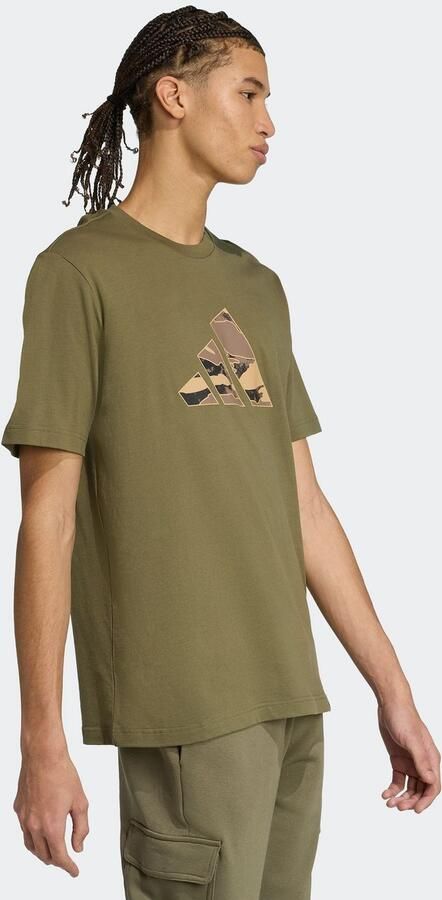 Adidas Sportswear Regular fit T-shirt van puur katoen met logoprint - Foto 5