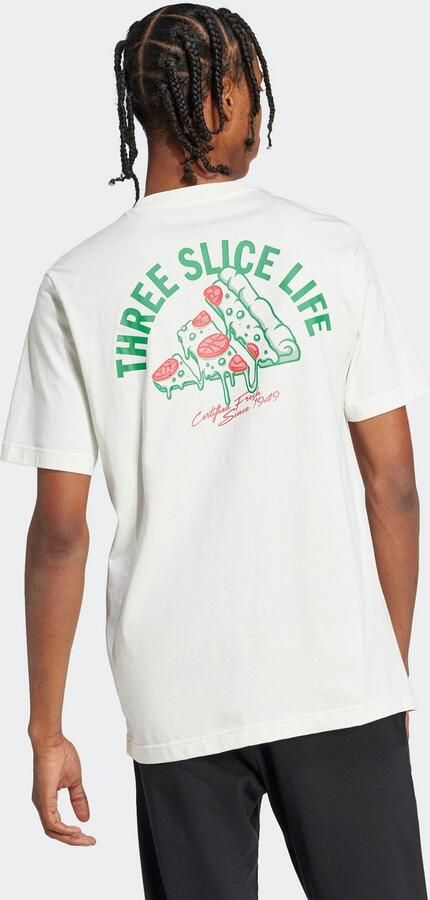 Adidas Sportswear T-shirt met labelprint model 'PIZZA' - Foto 6
