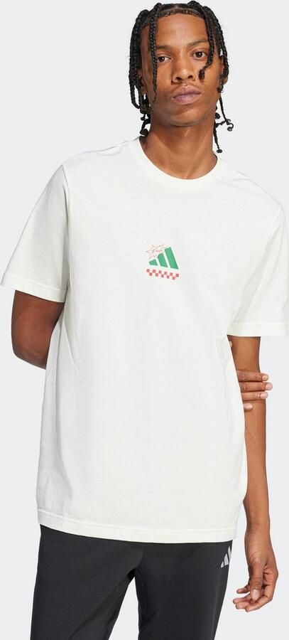 Adidas Sportswear T-shirt met labelprint model 'PIZZA' - Foto 7