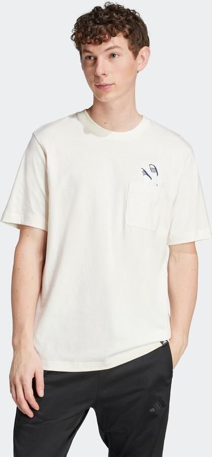 Adidas Lounge Slides Graphic Pocket T-shirt