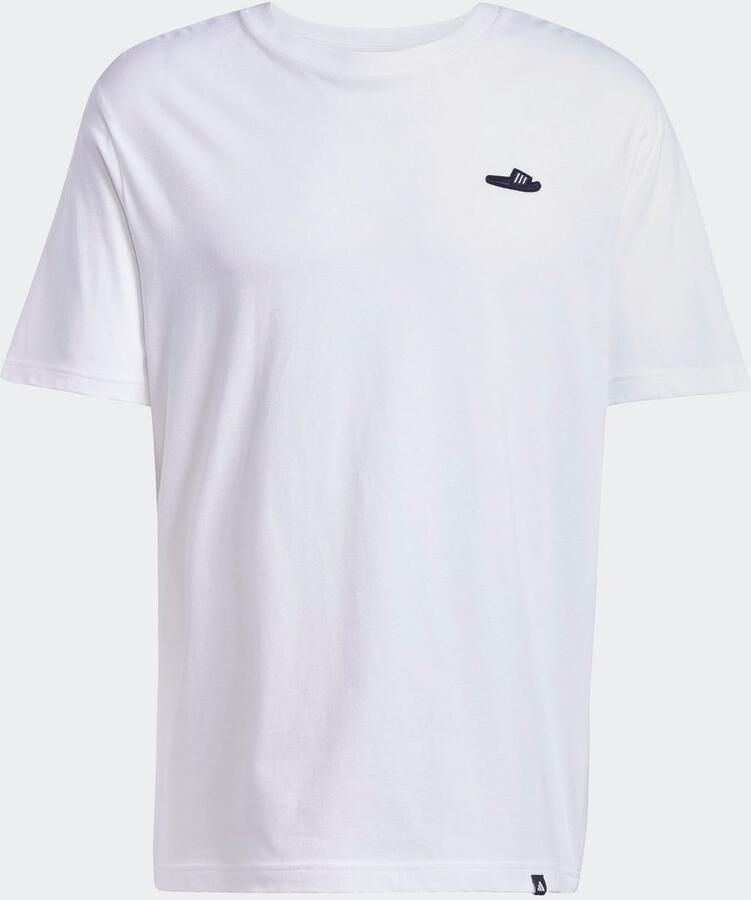 Adidas Sportswear T-shirt M L SLIDE TEE met adidas badslippers-graphic zacht katoen - Foto 6