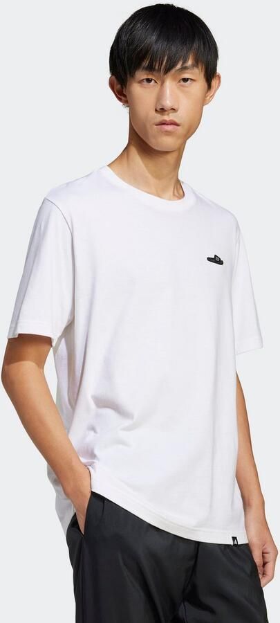 Adidas Sportswear T-shirt M L SLIDE TEE met adidas badslippers-graphic zacht katoen - Foto 4