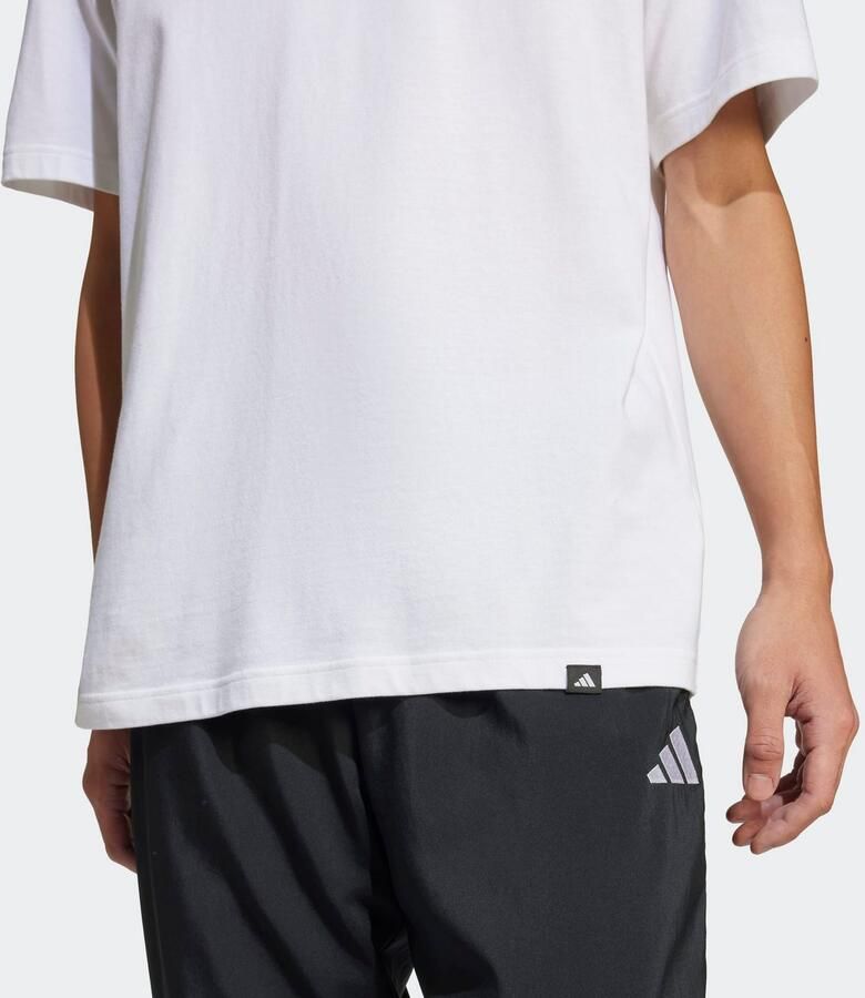 Adidas Sportswear T-shirt M L SLIDE TEE met adidas badslippers-graphic zacht katoen