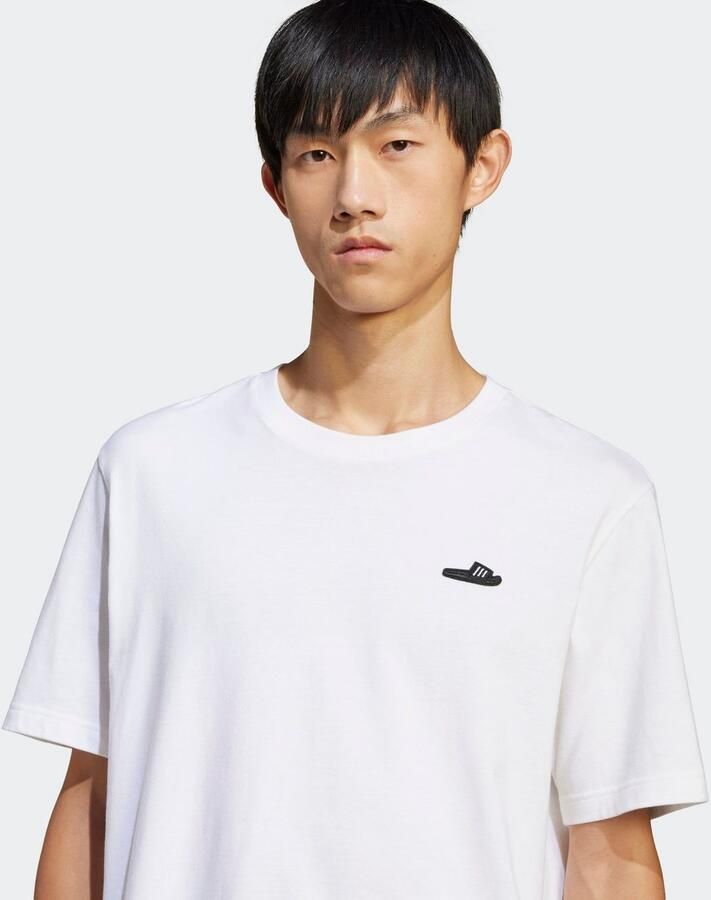 Adidas Sportswear T-shirt M L SLIDE TEE met adidas badslippers-graphic zacht katoen - Foto 2