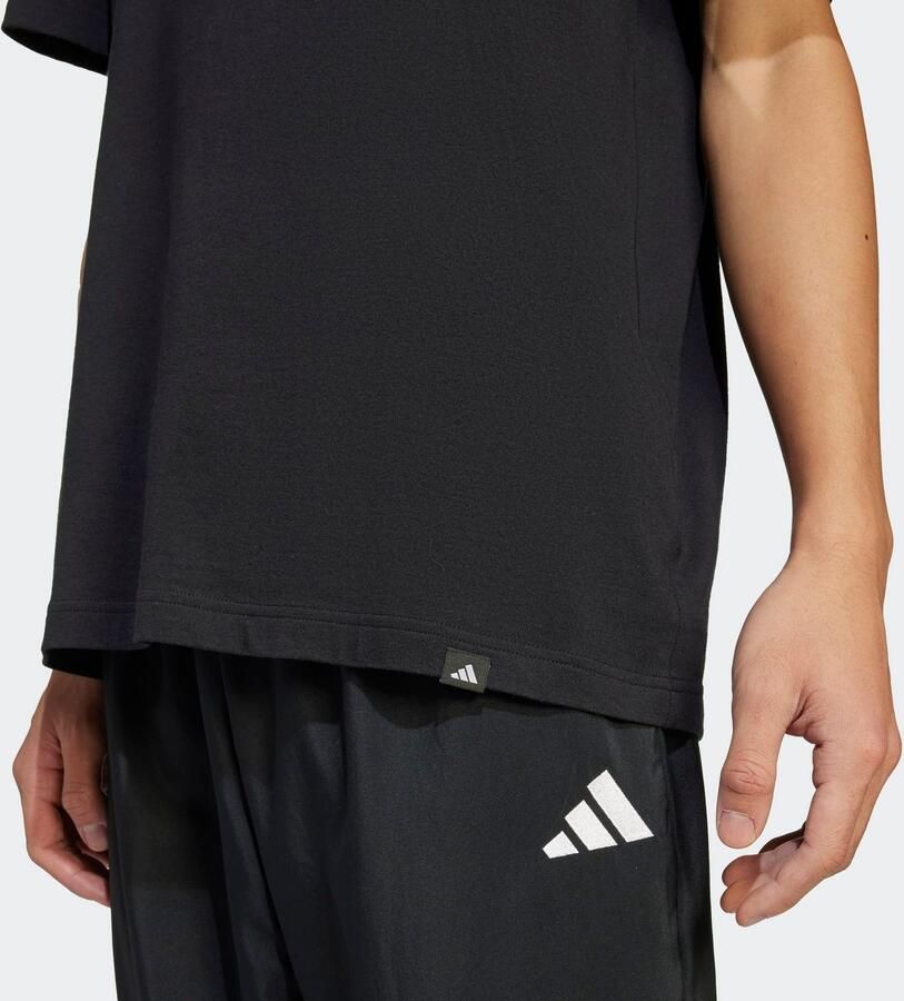 Adidas Sportswear T-shirt M L SLIDE TEE met adidas badslippers-graphic zacht katoen