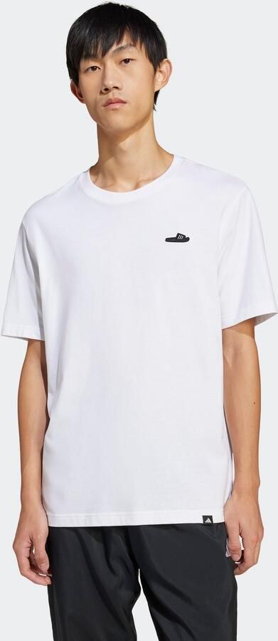 Adidas Sportswear T-shirt M L SLIDE TEE met adidas badslippers-graphic zacht katoen - Foto 5