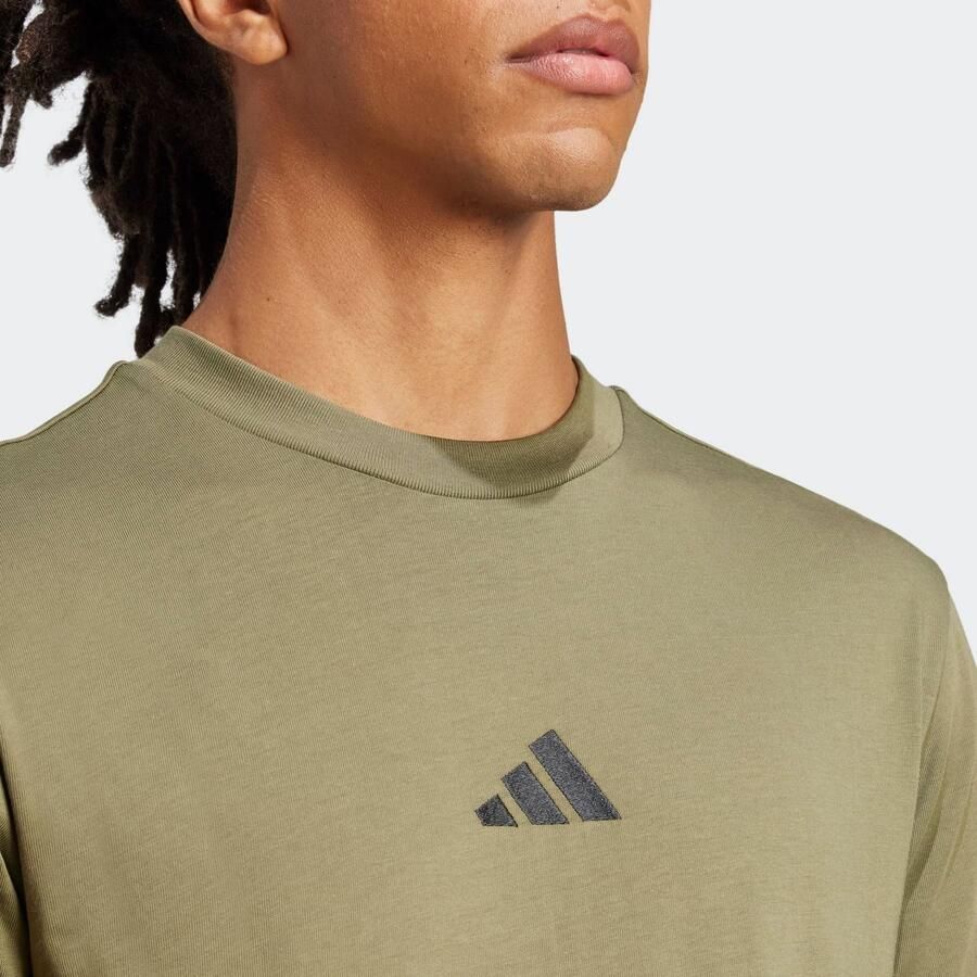 Adidas Sportswear T-shirt met labelstitching en ronde hals