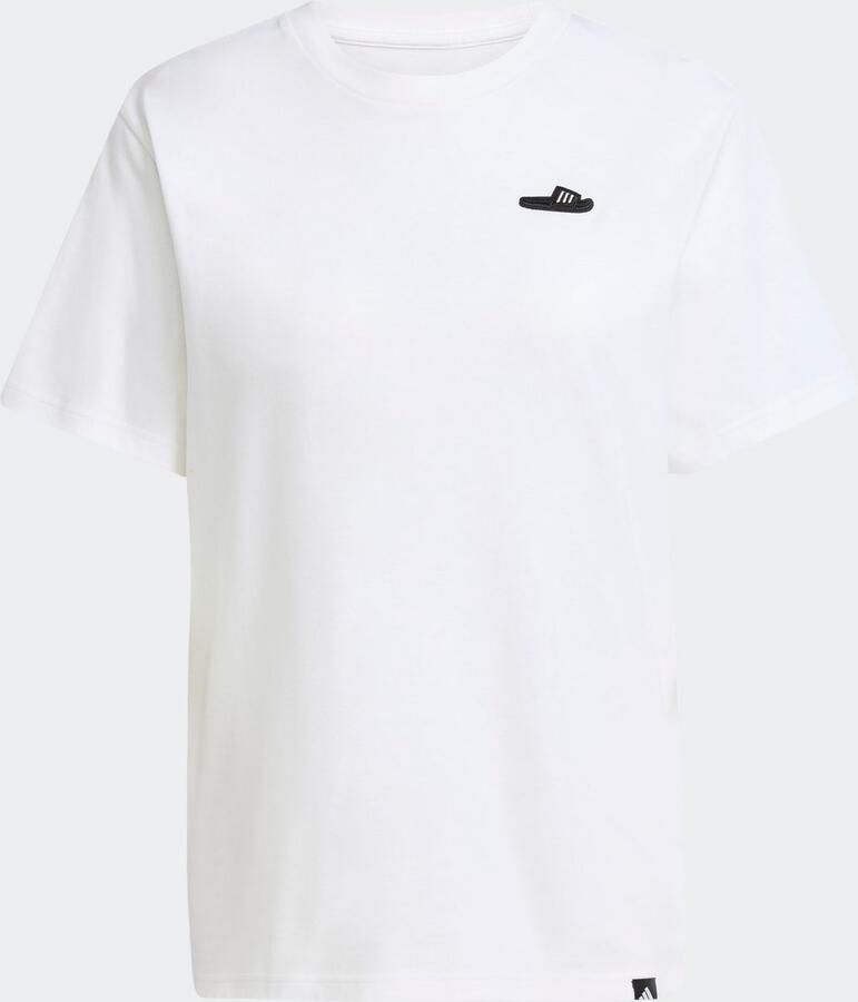 Adidas T-shirt met afbeelding van een slipper - Foto 2