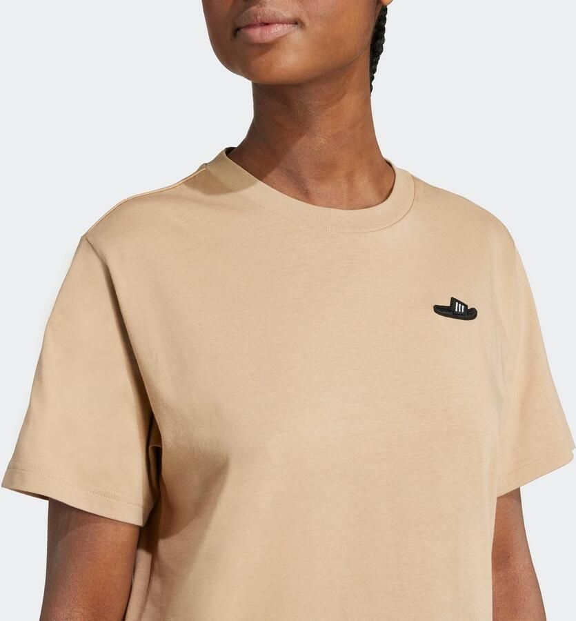 Adidas T-shirt met afbeelding van een slipper - Foto 2