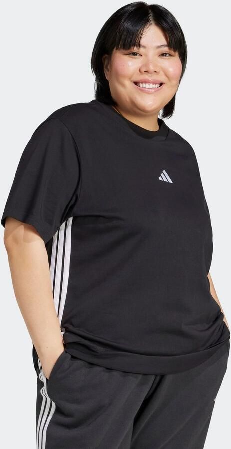 Adidas Essentials 3-Stripes Katoenen T-shirt (Grote Maat) - Foto 4