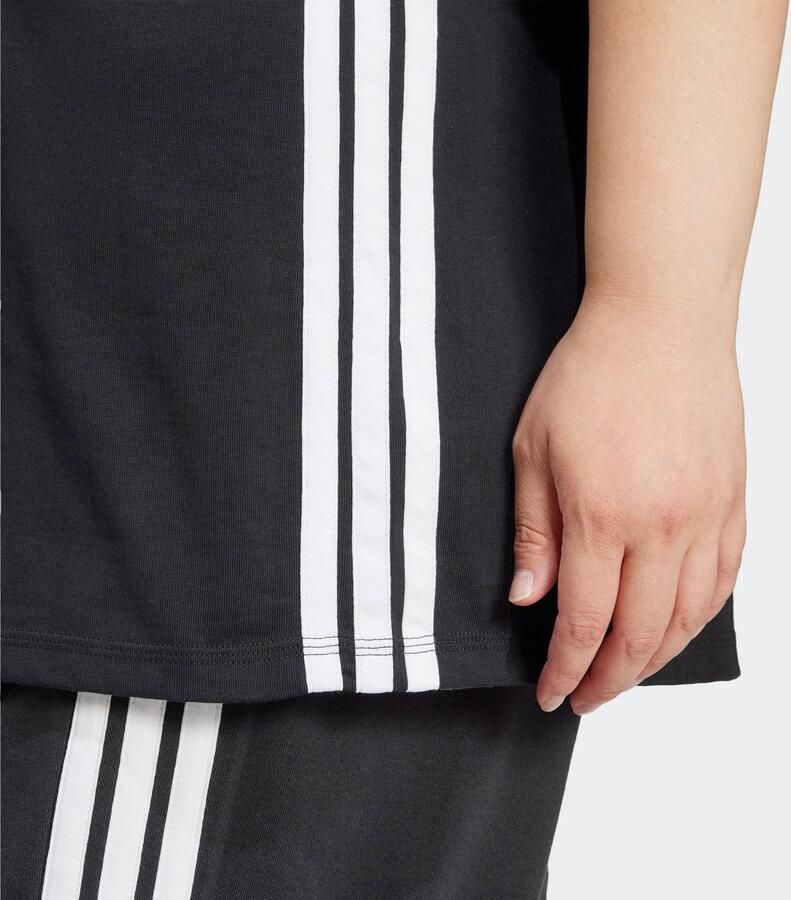 Adidas Essentials 3-Stripes Katoenen T-shirt (Grote Maat) - Foto 3