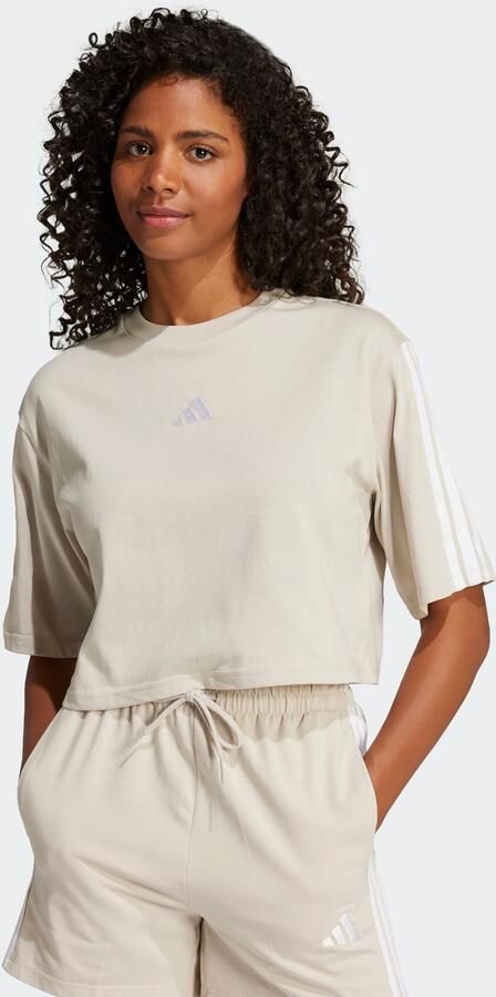 Adidas Essentials 3-stripes Cotton Loose T-shirt Dames - Foto 6