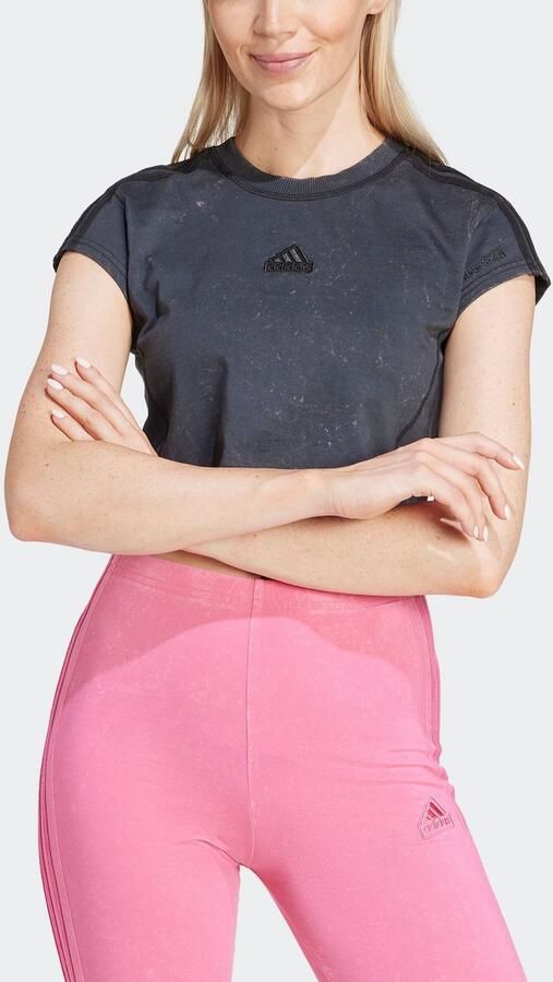 ADIDAS SPORTSWEAR Kort T-shirt met labelstitching - Foto 3