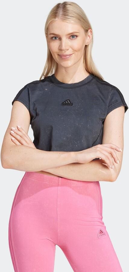 ADIDAS SPORTSWEAR Kort T-shirt met labelstitching - Foto 5
