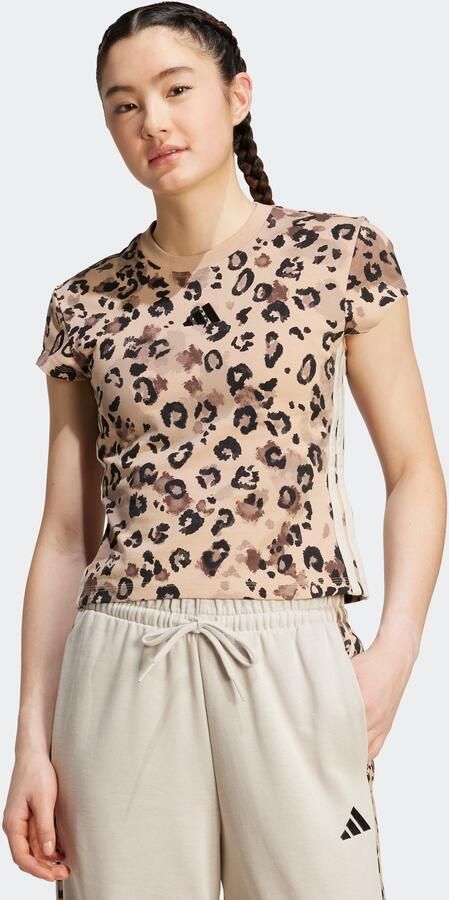 Adidas T-shirt Korte Mouw Animal Print 3-Stripes T-Shirt - Foto 6
