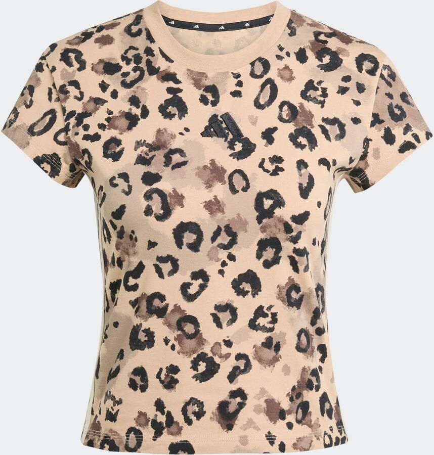 Adidas T-shirt Korte Mouw Animal Print 3-Stripes T-Shirt - Foto 2