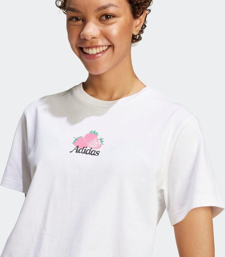 Adidas T-shirt Korte Mouw Farmers Market Strawberry Graphic T-Shirt
